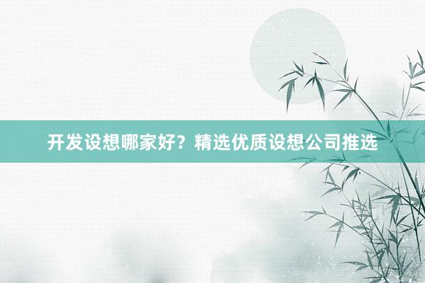 开发设想哪家好？精选优质设想公司推选